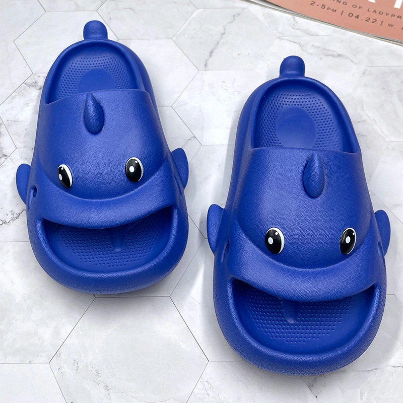 Kids′ Slipper Dolphin Cartoon Simple EVA Thick Soles Soft Baby Silent Slipper Indoor Slipper