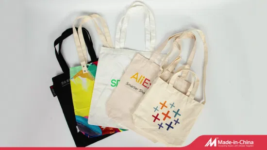 Bolsa promocional pequena e leve de algodão, sacola de compras com logotipo personalizado, sacola de lona para compras, sacola de presente reutilizável para mulheres